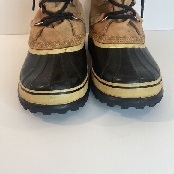 Sorel Men’s Caribou Classic Waterproof Leather Rubber Winter Snow Boot Size 10 - Picture 3 of 16